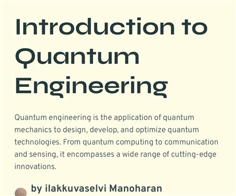  ¿Qué es la Quantum Engineering? Una mirada profunda a la ingeniería cuántica en Etiopía